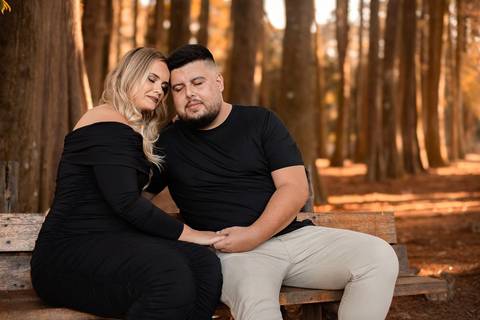 As melhores ideias e inspirações criativas de fotos de ensaio pré wedding no parque Horto Florestal'