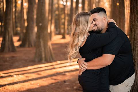As melhores ideias e inspirações criativas de fotos de ensaio pré wedding no parque Horto Florestal'