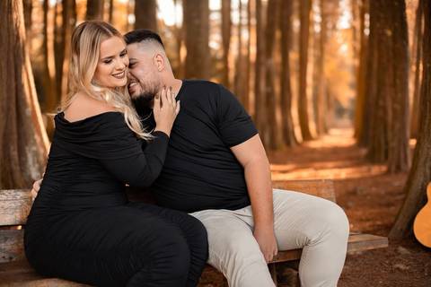 As melhores ideias e inspirações criativas de fotos de ensaio pré wedding no parque Horto Florestal'