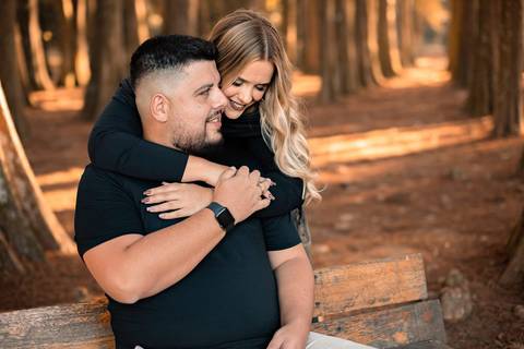 As melhores ideias e inspirações criativas de fotos de ensaio pré wedding no parque Horto Florestal'