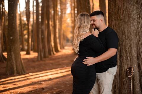 As melhores ideias e inspirações criativas de fotos de ensaio pré wedding no parque Horto Florestal'