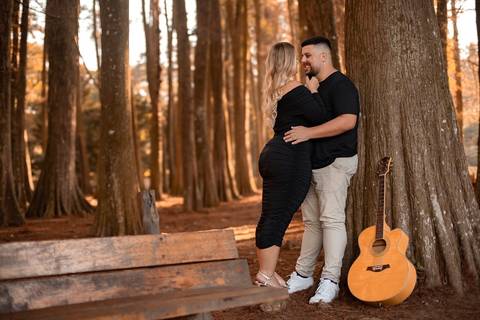 As melhores ideias e inspirações criativas de fotos de ensaio pré wedding no parque Horto Florestal'