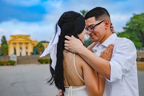 As melhores ideias e inspirações criativas de fotos de ensaio pré wedding no Parque e Museu da Independência'