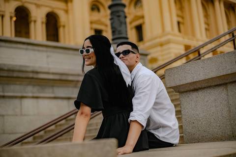 As melhores ideias e inspirações criativas de fotos de ensaio pré wedding no Parque e Museu da Independência'