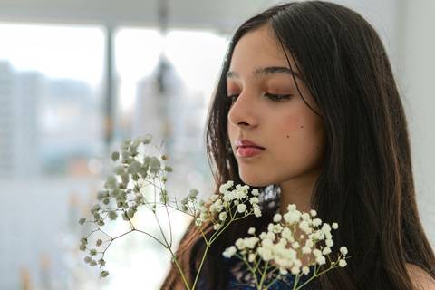 As melhores ideias e inspirações criativas de fotos de ensaio de 15 anos elegante em Loft em São Paulo'