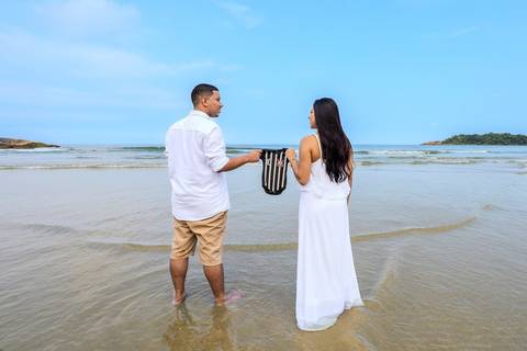 As melhores ideias e inspirações criativas de fotos de ensaio pré wedding na Bela Praia do Guarujá '