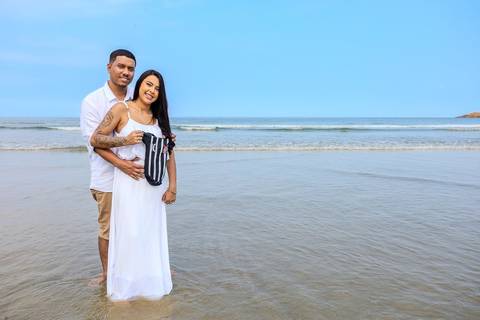 As melhores ideias e inspirações criativas de fotos de ensaio pré wedding na Bela Praia do Guarujá '