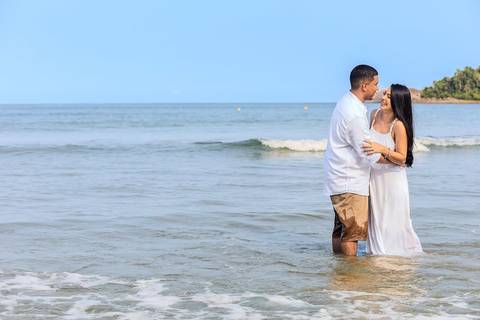 As melhores ideias e inspirações criativas de fotos de ensaio pré wedding na Bela Praia do Guarujá '
