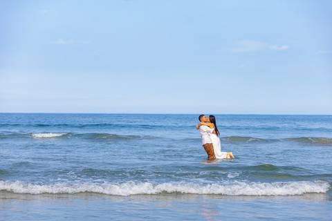 As melhores ideias e inspirações criativas de fotos de ensaio pré wedding na Bela Praia do Guarujá '