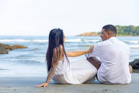 As melhores ideias e inspirações criativas de fotos de ensaio pré wedding na Bela Praia do Guarujá '