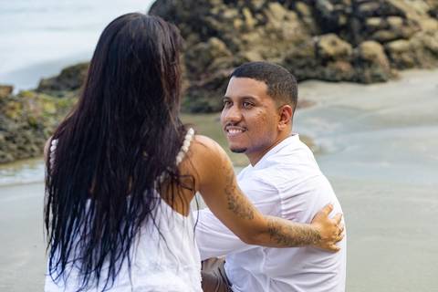 As melhores ideias e inspirações criativas de fotos de ensaio pré wedding na Bela Praia do Guarujá '