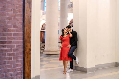 As melhores ideias e inspirações criativas de fotos de ensaio pré wedding no Centro Histórico de São Paulo'