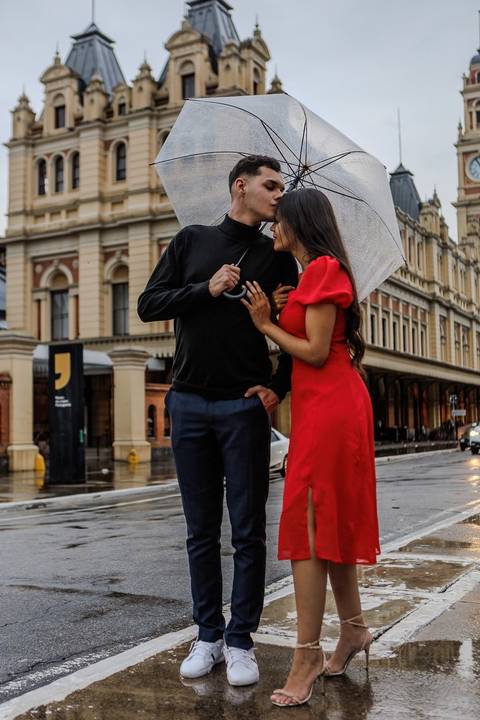 As melhores ideias e inspirações criativas de fotos de ensaio pré wedding no Centro Histórico de São Paulo'