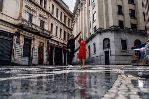 As melhores ideias e inspirações criativas de fotos de ensaio pré wedding no Centro Histórico de São Paulo'