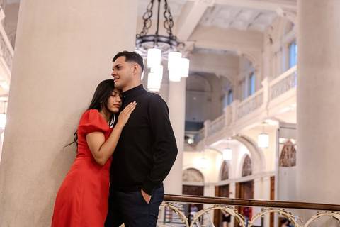 As melhores ideias e inspirações criativas de fotos de ensaio pré wedding no Centro Histórico de São Paulo'