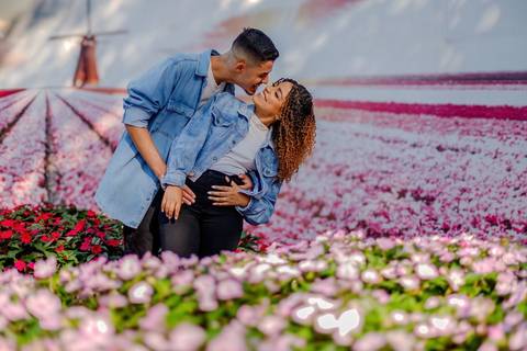 As melhores ideias e inspirações criativas de fotos de ensaio pré wedding em Holambra nas Cidades das Flores'