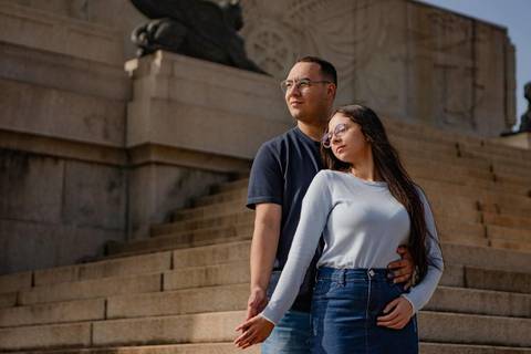 As melhores ideias e inspirações criativas de fotos de ensaio pré wedding no Museu do Ipiranga'