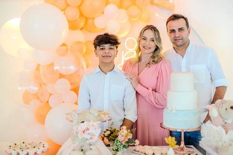 As melhores ideias e inspirações criativas de fotos de Chá de Bebê'