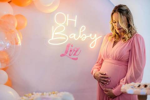 As melhores ideias e inspirações criativas de fotos de Chá de Bebê'