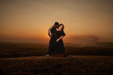As melhores ideias e inspirações criativas de fotos de ensaio pré wedding no Morro do Capuava'