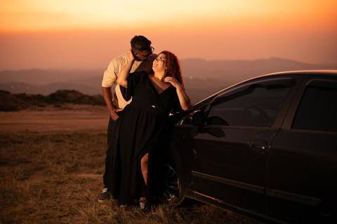 As melhores ideias e inspirações criativas de fotos de ensaio pré wedding no Morro do Capuava'