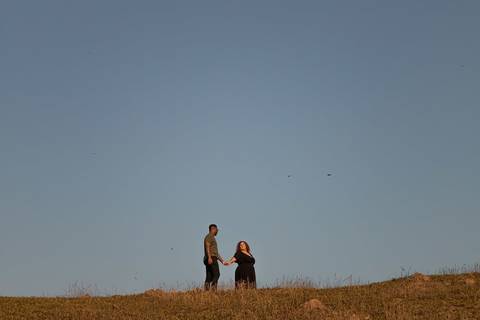 As melhores ideias e inspirações criativas de fotos de ensaio pré wedding no Morro do Capuava'