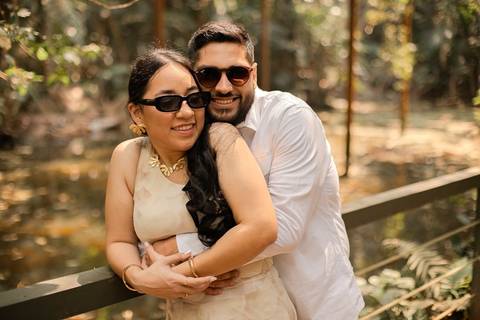 As melhores ideias e inspirações criativas de fotos de ensaio pré wedding Parque Burle Marx - Museu do Ipiranga - Centro Histórico - Casa do Saulo'