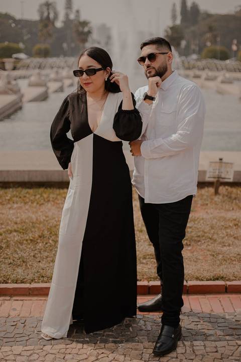 As melhores ideias e inspirações criativas de fotos de ensaio pré wedding Parque Burle Marx - Museu do Ipiranga - Centro Histórico - Casa do Saulo'