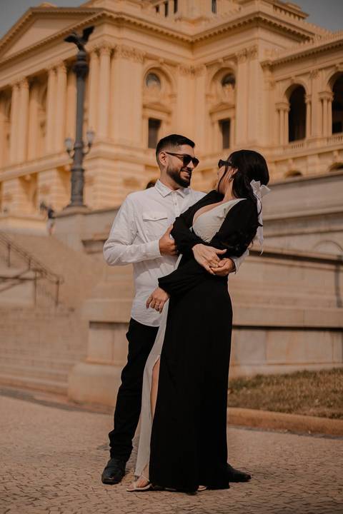 As melhores ideias e inspirações criativas de fotos de ensaio pré wedding Parque Burle Marx - Museu do Ipiranga - Centro Histórico - Casa do Saulo'