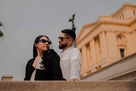 As melhores ideias e inspirações criativas de fotos de ensaio pré wedding Parque Burle Marx - Museu do Ipiranga - Centro Histórico - Casa do Saulo'
