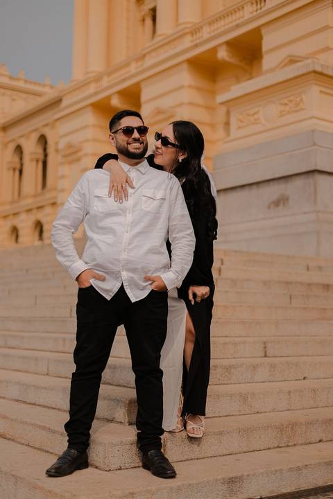 As melhores ideias e inspirações criativas de fotos de ensaio pré wedding Parque Burle Marx - Museu do Ipiranga - Centro Histórico - Casa do Saulo'