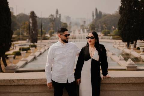As melhores ideias e inspirações criativas de fotos de ensaio pré wedding Parque Burle Marx - Museu do Ipiranga - Centro Histórico - Casa do Saulo'