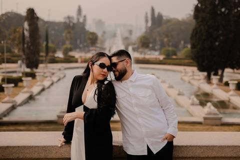 As melhores ideias e inspirações criativas de fotos de ensaio pré wedding Parque Burle Marx - Museu do Ipiranga - Centro Histórico - Casa do Saulo'