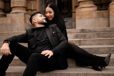 As melhores ideias e inspirações criativas de fotos de ensaio pré wedding Parque Burle Marx - Museu do Ipiranga - Centro Histórico - Casa do Saulo'