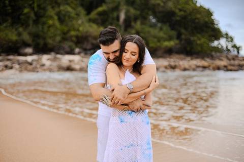 As melhores ideias e inspirações criativas de fotos do Chá Revelação na Praia com a Família'