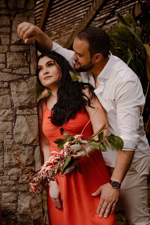 As melhores ideias e inspirações criativas de fotos de ensaio pré wedding no Jardim Botânico'