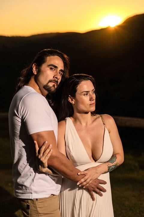 As melhores ideias e inspirações criativas de fotos de ensaio pré wedding em São Roque no Mirante do Saboó'