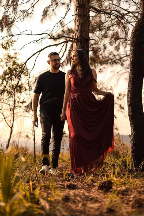As melhores ideias e inspirações criativas de fotos de ensaio pré wedding no Parque Horto Florestal'
