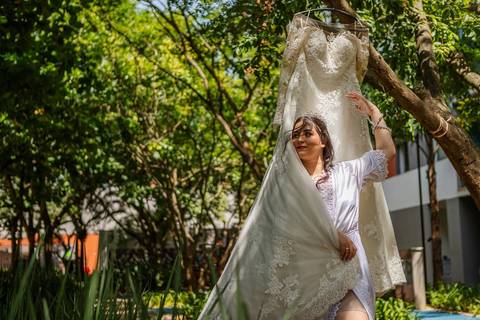 As melhores ideias e inspirações criativas de fotos de casamento do making of da Noiva no Condomínio '