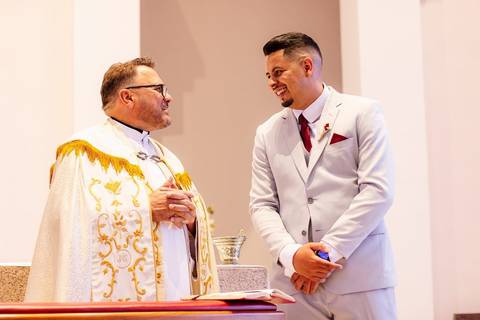 As melhores ideias e inspirações criativas de fotos de casamento na Cerimônia na Igreja Santuário Nossa Senhora de Fátima'