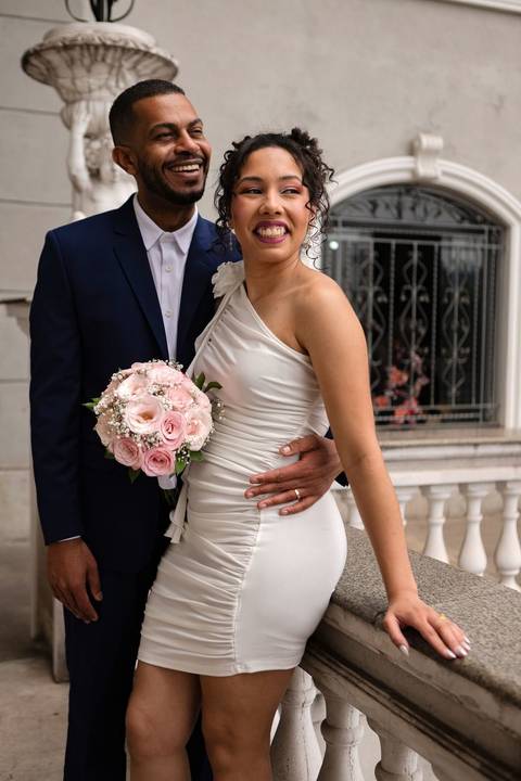 As melhores ideias e inspirações criativas de fotos de casamento civil registradas por fotógrafos profissionais de eventos da empresa Criativus Foto e Vídeo no Cartório do Jardim São Luiz'