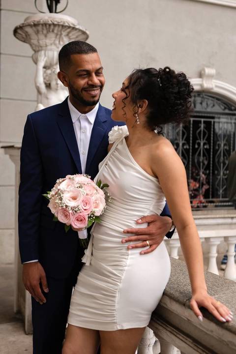 As melhores ideias e inspirações criativas de fotos de casamento civil registradas por fotógrafos profissionais de eventos da empresa Criativus Foto e Vídeo no Cartório do Jardim São Luiz'