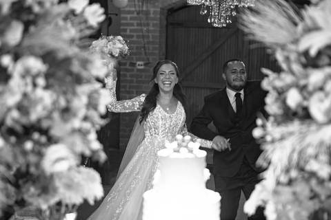 As melhores ideias e inspirações criativas de fotos de casamento registradas por fotógrafos profissionais de eventos da empresa Criativus Foto e Vídeo no Espaço Coimbra: Fotos da entrada dos noivos'