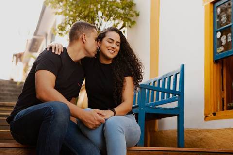 As melhores ideias e inspirações criativas de fotos de ensaio pré casamento registradas por fotógrafos profissionais de eventos da empresa Criativus Foto e Vídeo na cidade de Santana de Parnaíba '