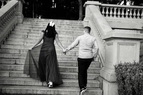 As melhores ideias e inspirações criativas de fotos de ensaio pré casamento registradas por fotógrafos profissionais de eventos da empresa Criativus Foto e Vídeo no Museu do Ipiranga'