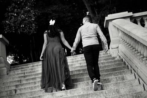 As melhores ideias e inspirações criativas de fotos de ensaio pré casamento registradas por fotógrafos profissionais de eventos da empresa Criativus Foto e Vídeo no Museu do Ipiranga'