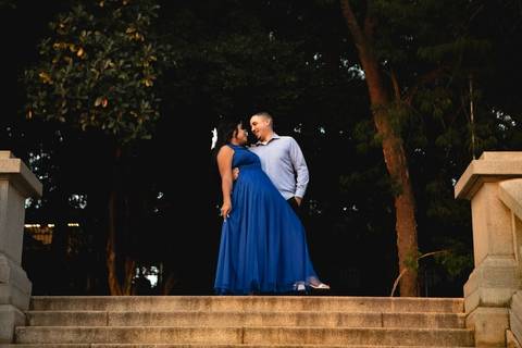 As melhores ideias e inspirações criativas de fotos de ensaio pré casamento registradas por fotógrafos profissionais de eventos da empresa Criativus Foto e Vídeo no Museu do Ipiranga'