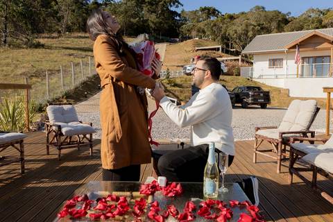 As melhores ideias e inspirações criativas de fotos de pedido de casamento em Campos do Jordão'