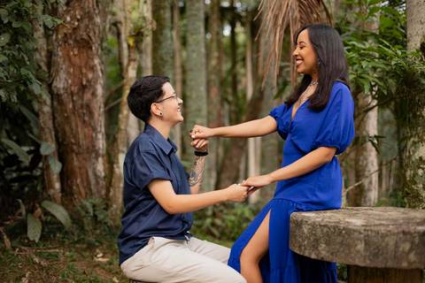 As melhores ideias e inspirações criativas de fotos de ensaio pré wedding homoafetivo no Jardim Botânico '