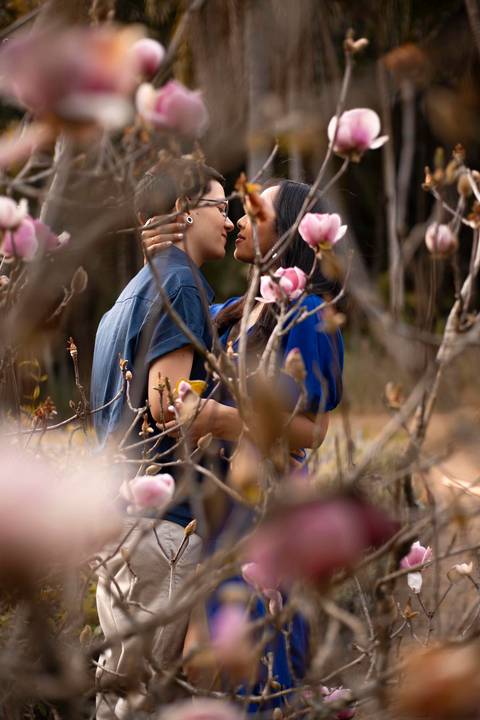 As melhores ideias e inspirações criativas de fotos de ensaio pré wedding homoafetivo no Jardim Botânico '
